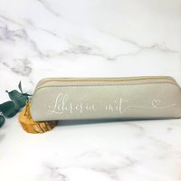 stifteetui Für Die Lehrerin Mit Herz - Geschenk Geschenke Lehrkräfte Federmäppchen Lehrer Abschied Schule von Koboldtheater22