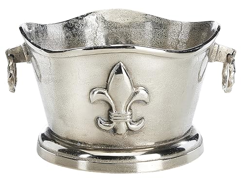 Kobolo Champagnerkühler Weinkühler Flaschenhalter - Lily - aus Metall - Silber von Kobolo