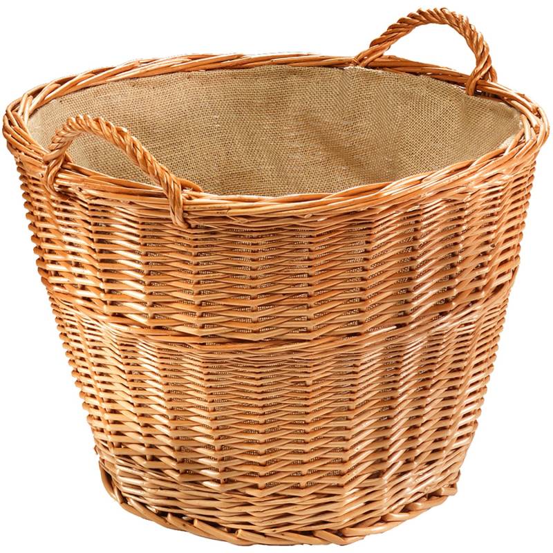 Kobolo Dekorativer Kaminholzkorb aus Weide mit praktischen Griffen Kobolo Dekorativer Kaminholzkorb aus Weide mit praktischen Griffen von Kobolo