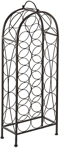 Kobolo Flaschenregal Weinregal Weinflaschenregal Flaschenhalter aus Metall Antik Braun von Kobolo