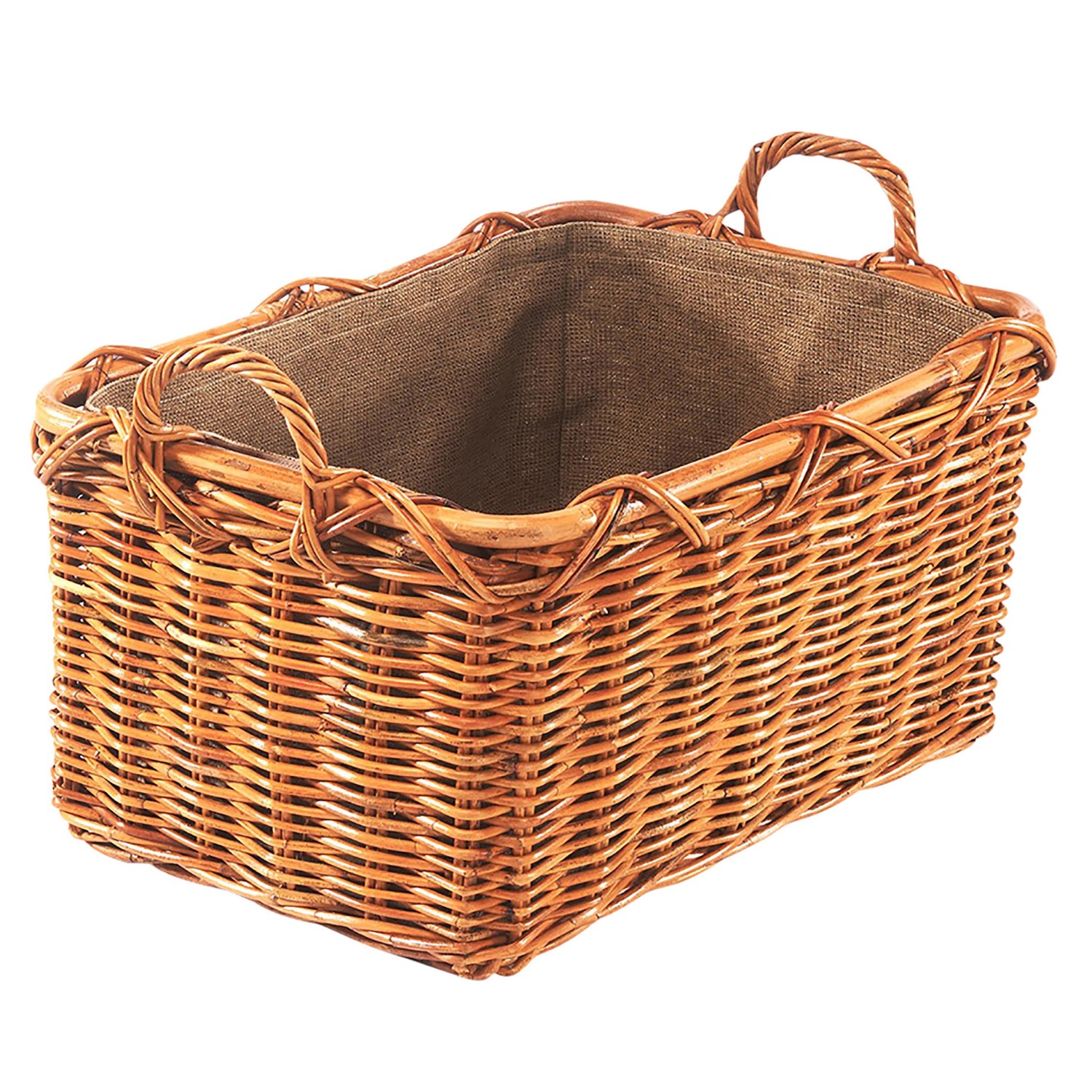 Kobolo Holztrage für Kaminholz Rattan Lacak mit abnehmbarem Leinenstoff Kobolo Holztrage für Kaminholz Rattan Lacak mit abnehmbarem Leinenstoff von Kobolo