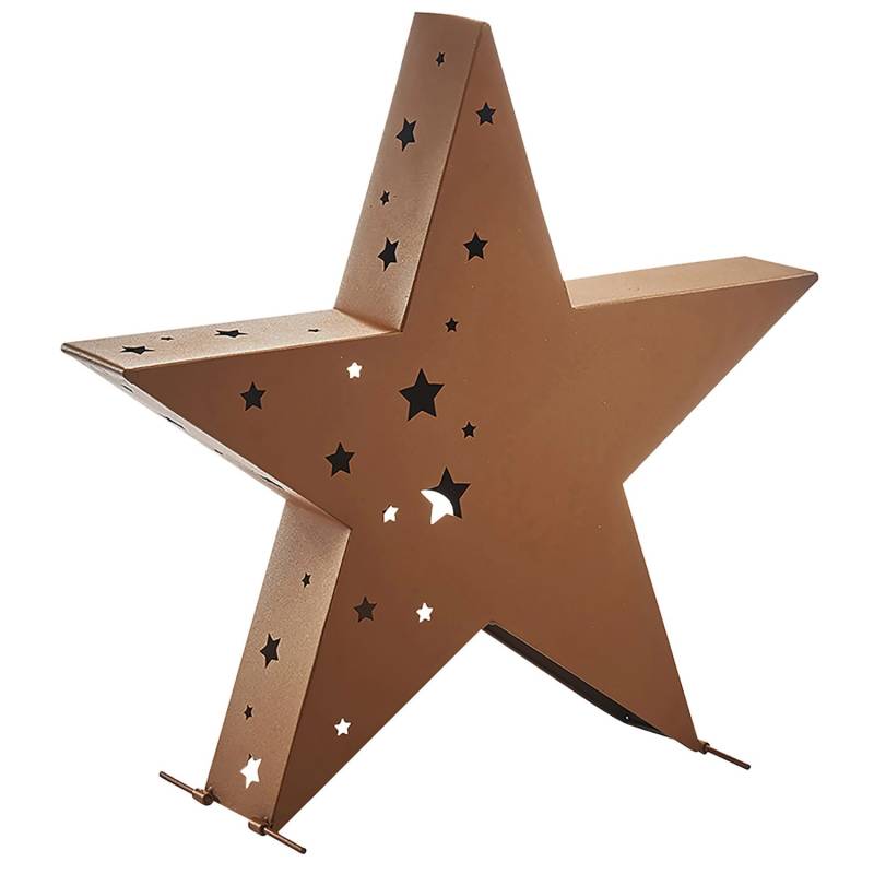 Kobolo Kerzenhalter Teelichthalter Laterne Deko STAR Rostoptik XL Kobolo Kerzenhalter Teelichthalter Laterne Deko STAR Rostoptik XL von Kobolo