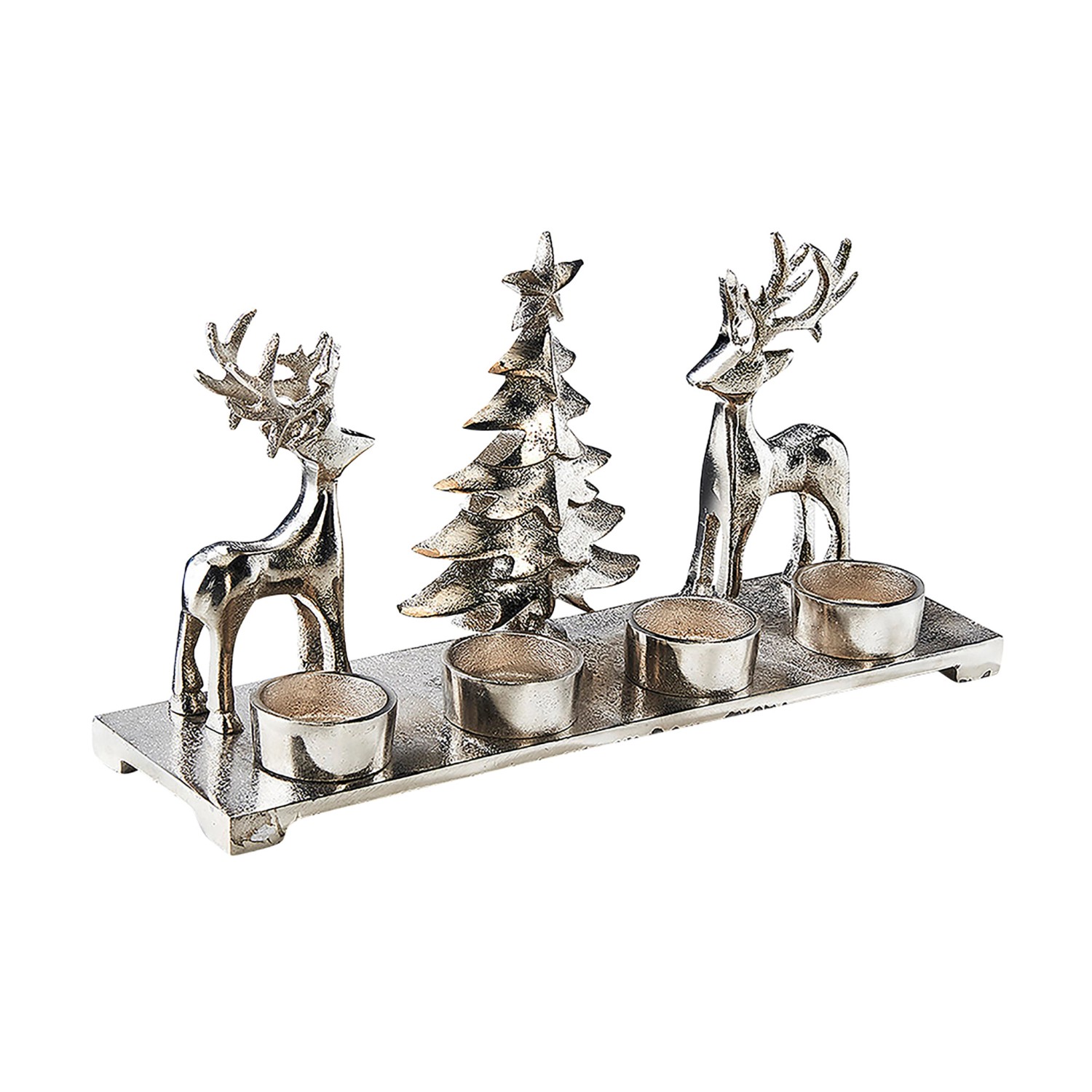 Kobolo Kerzenhalter Teelichthalter Weihnachtsbaum Rentiere 33x10x17 cm Kobolo Kerzenhalter Teelichthalter Weihnachtsbaum Rentiere 33x10x17 cm von Kobolo