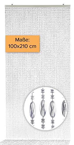 Kobolo Türvorhang Diamonds, 100x210 cm, transparent, 80 Stränge, eleganter Perlenvorhang aus Kunststoff, dekorativer Fliegenvorhang & Raumteiler für Balkon, Terrasse, Tür oder Fenster Kobolo Türvorhang Diamonds, 100x210 cm, transparent, 80 Stränge, eleganter Perlenvorhang aus Kunststoff, dekorativer Fliegenvorhang & Raumteiler für Balkon, Terrasse, Tür oder Fenster von Kobolo
