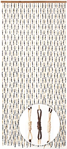 Kobolo Türvorhang Knots, Papiervorhang, 90x200 cm, 36 Stränge, braun/beige, Fliegenvorhang aus Naturmaterial in Bastoptik, dekorativ & natürlich für Tür, Balkon, Terrasse & Innenbereich Kobolo Türvorhang Knots, Papiervorhang, 90x200 cm, 36 Stränge, braun/beige, Fliegenvorhang aus Naturmaterial in Bastoptik, dekorativ & natürlich für Tür, Balkon, Terrasse & Innenbereich von Kobolo