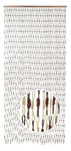 Kobolo Türvorhang Knots, Papiervorhang, 90x220 cm, 55 Stränge, braun/beige, Fliegenvorhang aus Naturmaterial in Bastoptik, dekorativ & natürlich für Tür, Balkon, Terrasse & Innenbereich Kobolo Türvorhang Knots, Papiervorhang, 90x220 cm, 55 Stränge, braun/beige, Fliegenvorhang aus Naturmaterial in Bastoptik, dekorativ & natürlich für Tür, Balkon, Terrasse & Innenbereich von Kobolo