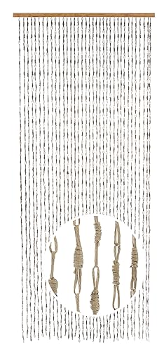Kobolo Türvorhang Loop, Papiervorhang, 90x200 cm, 36 Stränge, grau, Fliegenvorhang aus Naturmaterial in Bastoptik, dekorativ & natürlich für Tür, Balkon, Terrasse & Innenbereich Kobolo Türvorhang Loop, Papiervorhang, 90x200 cm, 36 Stränge, grau, Fliegenvorhang aus Naturmaterial in Bastoptik, dekorativ & natürlich für Tür, Balkon, Terrasse & Innenbereich von Kobolo