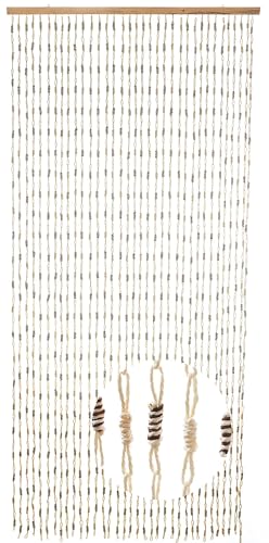 Kobolo Türvorhang Papiervorhang Nature Papier beige braun 35 Stränge - 90x200 cm - rechteckig - Indoor - Wohnzimmer - Zimmertüren von Kobolo