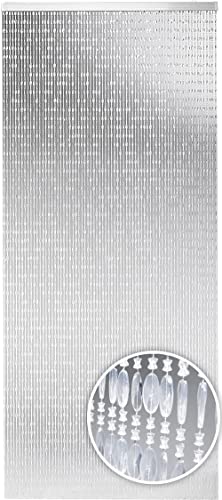 Kobolo Türvorhang Perlenvorhang Diamonds 90x200 cm - Sichtschutz für Ihre Balkon/Terrassen von Kobolo