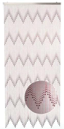 Kobolo Türvorhang Terra, 90x200 cm, rotbraun, 72 Stränge, eleganter Perlenvorhang aus Kunststoff, dekorativer Fliegenvorhang & Raumteiler für Balkon, Terrasse, Tür oder Fenster Kobolo Türvorhang Terra, 90x200 cm, rotbraun, 72 Stränge, eleganter Perlenvorhang aus Kunststoff, dekorativer Fliegenvorhang & Raumteiler für Balkon, Terrasse, Tür oder Fenster von Kobolo