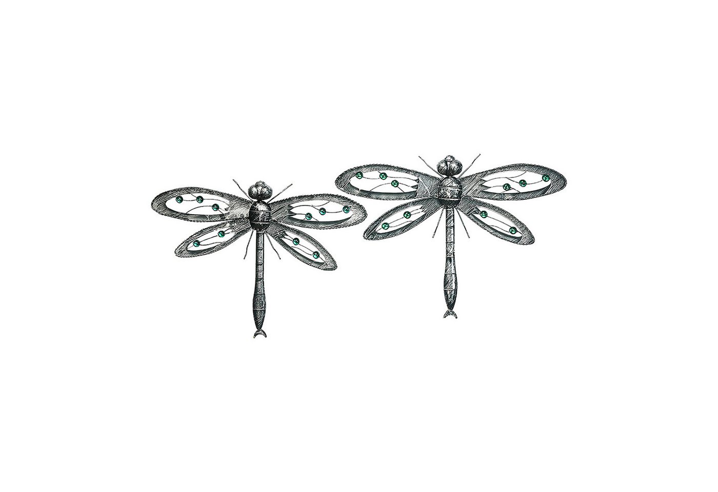 Kobolo Wandbild Libelle Wandschmuck- 2er Set - 43x60x4 cm, mit Acrylperlen Kobolo Wandbild Libelle Wandschmuck- 2er Set - 43x60x4 cm, mit Acrylperlen von Kobolo