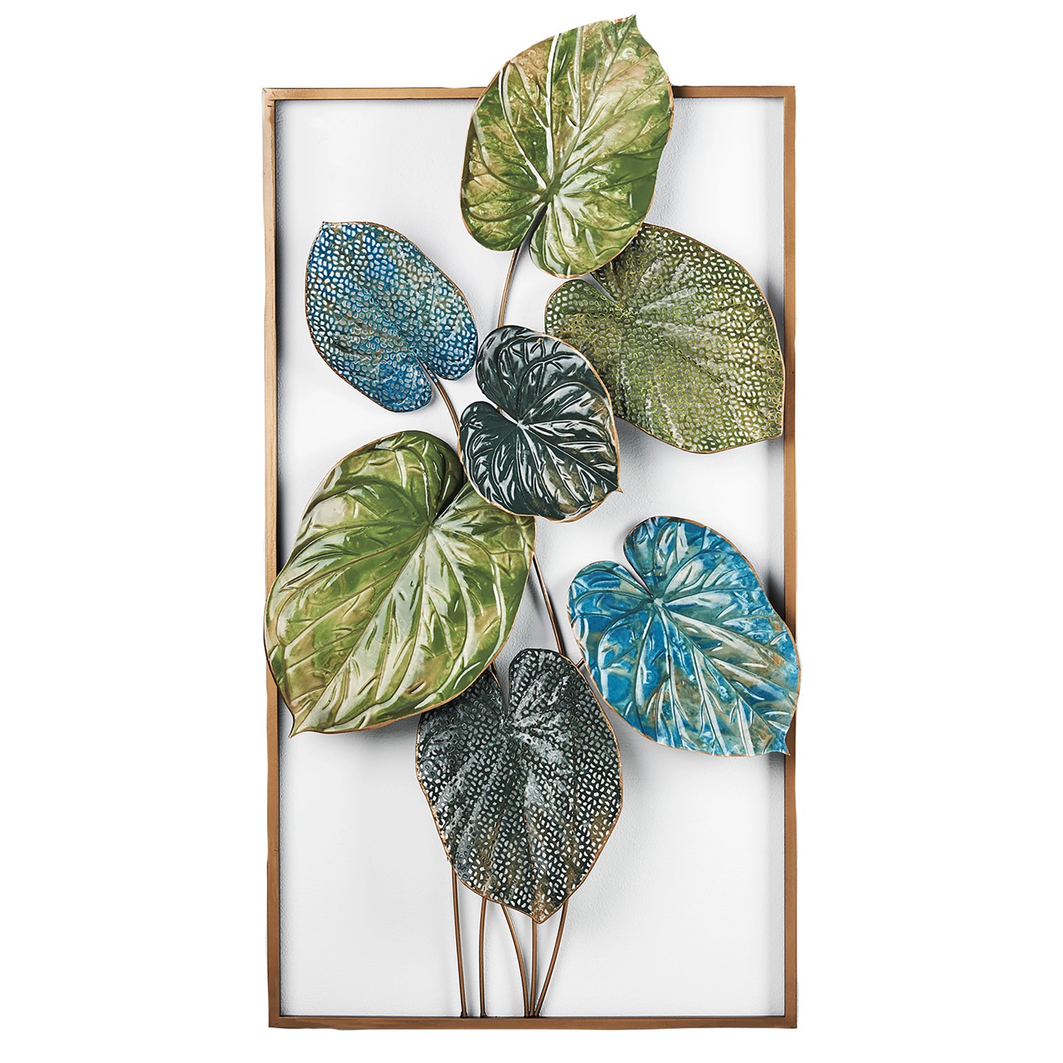 Kobolo Wandbild Wanddeko Metallbild SILAS Metall Grün Gold Kobolo Wandbild Wanddeko Metallbild SILAS Metall Grün Gold von Kobolo