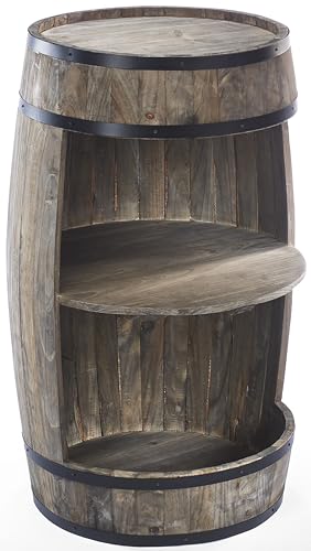 Kobolo Weinregal Bar Spirituosenschrank Anrichte Barregal - FASS - braun - 48x80 cm von Kobolo