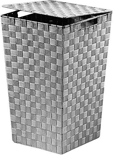 Kobolo Praktischer und moderner Wäschebehälter Aufbewahrungskorb aus Nylon auf Metallrahmen von Kobolo