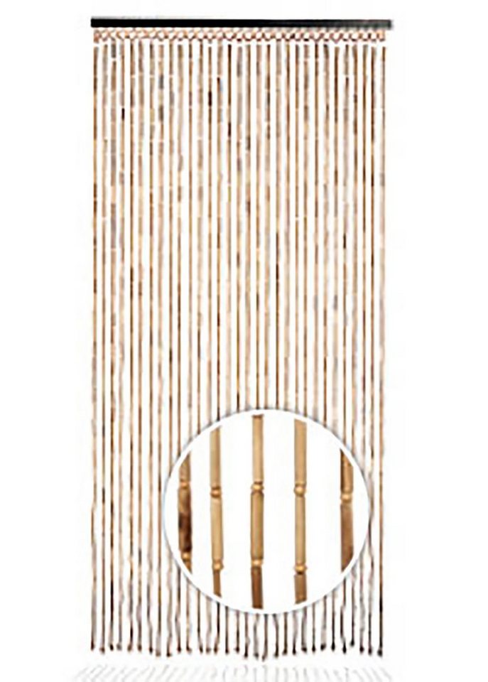 Türvorhang Bambusvorhang BAMBOO -Braun Natur - 90x200 cm, Kobolo, Ösen (1 St), transparent von Kobolo