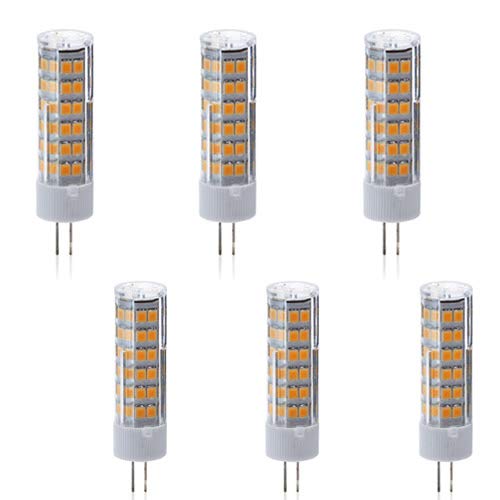 G4 led 220V Leuchtmittel dimmbar 7W Ersetzt 50W, 6er pack Stiftsockellampe warmweiß, 500lm,3000k, Stiftlampe. >Bitte Beachten< 230V Leuchtmittel nicht geeignet für 12V Trafo Lampen von Kobos-led Energy saving