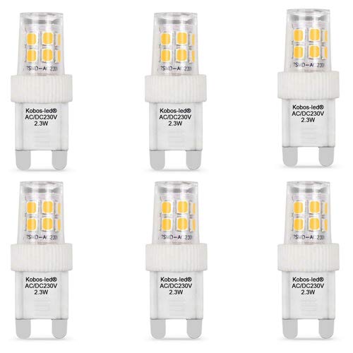 G9 led Stiftlampe Kleinlampe (mini) 2,3W∼30W Leuchmittel, in kaltweiß, Stiftsockel,Kapselförmig,Standard,Kobos-led (6er-pack) von Kobos-led Energy saving