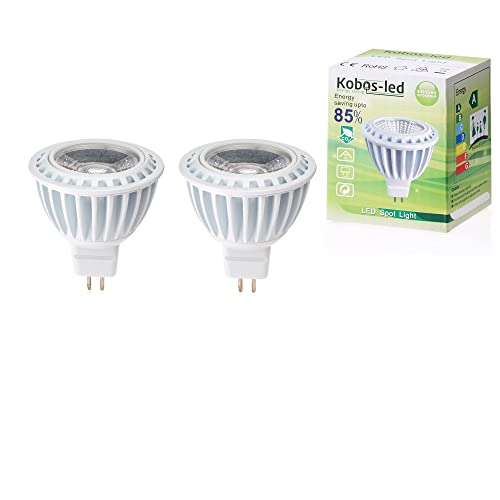 GU5.3 MR16 LED Lampen Reflektorlampen Leuchtmittel 2er Pack, 5W ersetzt 50W in warmweiss, (60 Monate Garantie) Kobos-led von Kobos-led Energy saving