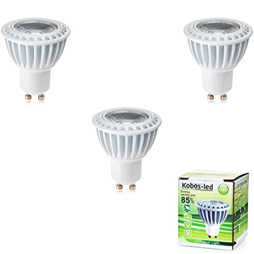 Kobos-led Energy saving GU10 LED Lampen Leuchtmittel als Reflektorlampen, 3W ersetzt 30W in warmweiss, (60 Monate Garantie) (3er-Pack) von Kobos-led Energy saving