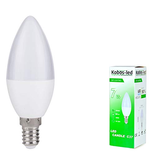 e14 led Leuchtmittel Lampe in Kerzenform 7W ersetzt 60W warmweiß 1er-Pack Kobos-led von Kobos-led Energy saving