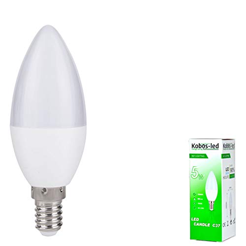 e14 led Leuchtmittel Lampe in Kerzenform 5W ersetzt 40W warmweiß 1er-Pack Kobos-led von Kobos-led Energy saving