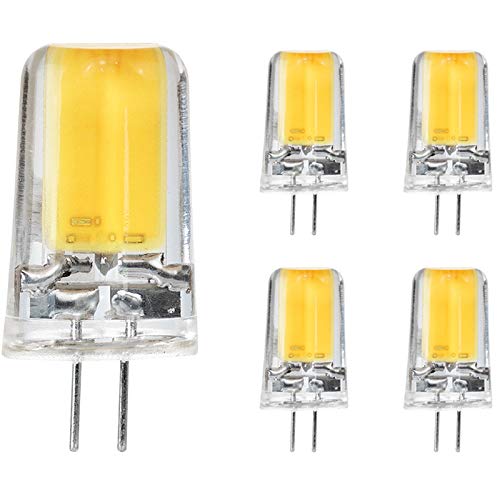 g4 led 230V Stiftsockellampe dimmbar warmweiß, 5er Pack, 2,5W Ersetzt 20W leuchtmittel,220lm,3000K,COB,LED Lampen,Stiftlampe. >Bitte Beachten< 230V Leuchtmittel nicht geeignet für 12V Trafo Lampen von Kobos-led Energy saving