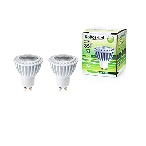 GU10 LED Lampen Leuchtmittel 2er Pack als Halogenlampen 5W ersetzt 50W in warmweiss, (60 Monate Garantie) Kobos-led von Kobos-led Energy saving