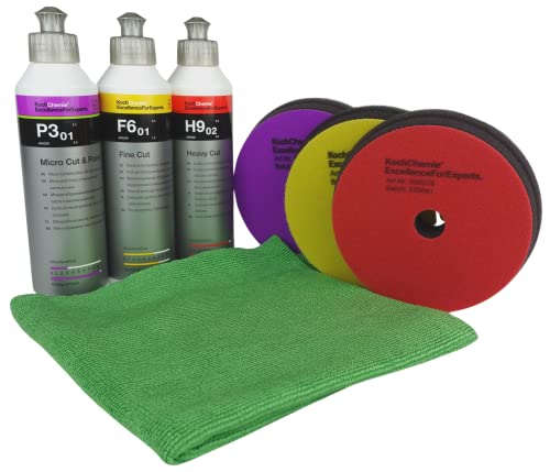 ADVANTUSE - Koch Chemie - Komplettes Set - 3x 125mm Pads + 3x Polituren 250ml von zuosen