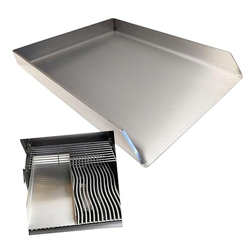 KOCH #47 PLANCHA 30 x 20 x 4cm - Grillpfanne Grillplatte Burgerpfanne Steakplatte Teppanyaki – Hochwertig + Massiv Edelstahl V2A Stärke 4mm 2,7KG – für Grill oder Ofen made in Germany von Koch Metall