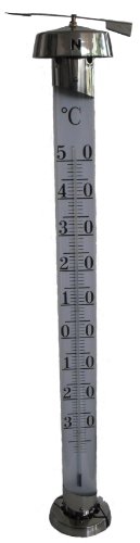 Koch Gartenthermometer JUMBO, Edelstahl, silber, 120 x 130 x 130 cm von Koch