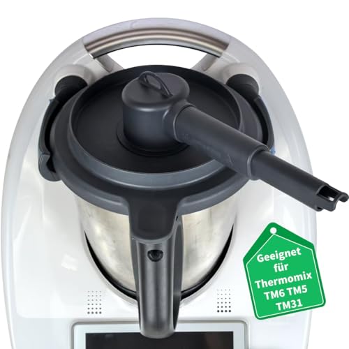 KochSync Dampfumleiter für Thermomix TM6 TM5 TM31 – Schwarz | Ausziehbar & Spülmaschinenfest | Mit Schnappverschluss & 360° Drehfunktion | Schutz für Küchenschränke | Steam Diverter von KochSync