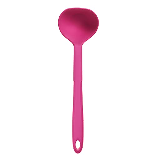 Kochblume Schöpfkelle S | Premium-Silikon & BPA frei| Hitzbeständig | Spülmaschinenfest | 26cm | Farbe: pink von Kochblume