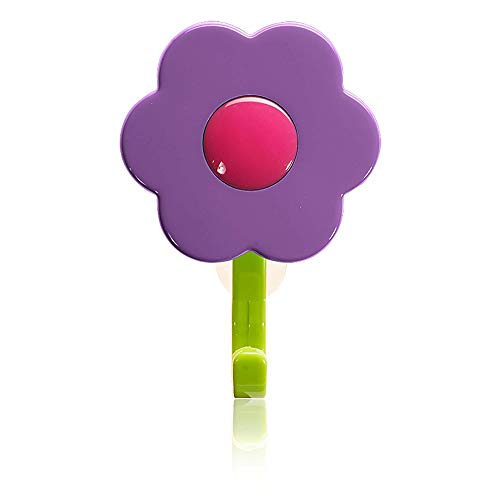 Kochblume 1-3-5-10er Set | Haken S, L, Wandhaken, Küchenhken, Mehrzweckhaken, Schlüsselhaken | (lila-pink, einzeln S) von Kochblume