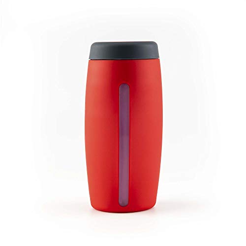 Kochblume Dosierspender | Mit feiner Dosieröffnung und Sichtfenster | Premium-Silikon & BPA frei| Spülmaschinenfest | Farbe: rot von Kochblume