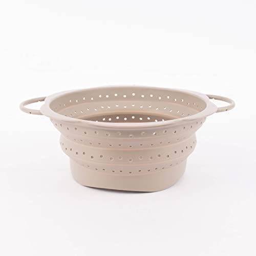 Kochblume Faltsieb L | Premium-Silikon & BPA frei| Hitzebeständig | Spülmaschinenfest | Platzsparend | Farbe: taupe Kochblume Faltsieb L | Premium-Silikon & BPA frei| Hitzebeständig | Spülmaschinenfest | Platzsparend | Farbe: taupe von Kochblume