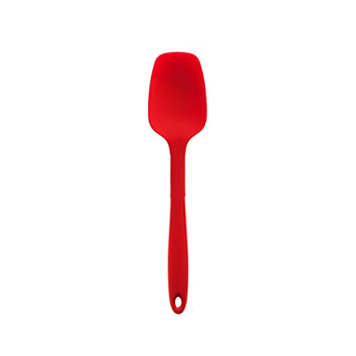 Kochblume Flexlöffel S | Premium-Silikon | Hitzebeständig | Spülmaschinenfest | 20cm | Farbe: rot von Kochblume