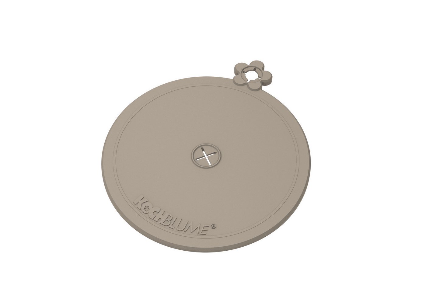 Kochblume Glasuntersetzer Kochblume Glasabdeckung mit Trinkhalmfunktion 3-tlg. in taupe von Kochblume