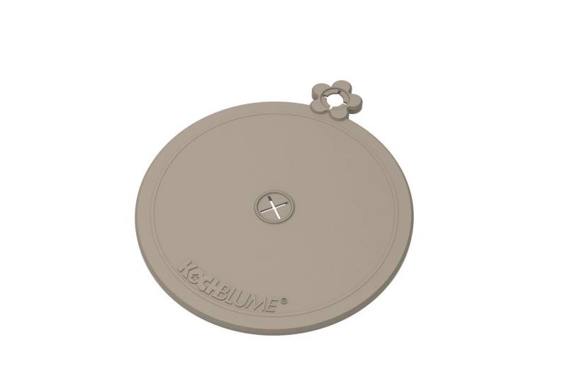 Kochblume Glasuntersetzer Kochblume Glasabdeckung mit Trinkhalmfunktion 3-tlg. in taupe von Kochblume