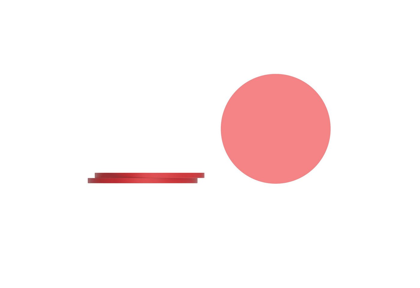 Kochblume Glasuntersetzer Kochblume Silikon-Untersetzer 3-tlg. in rot von Kochblume