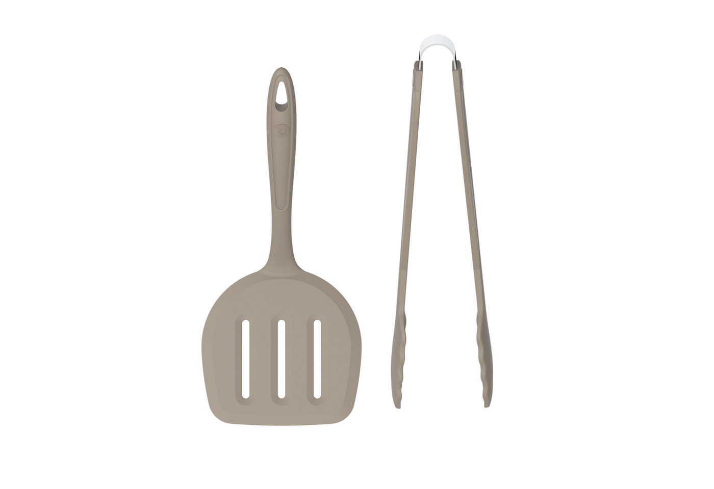 Kochblume Kochbesteck-Set Grillset - Designwender XL + Gourmetzange - 2-tlg. - taupe von Kochblume