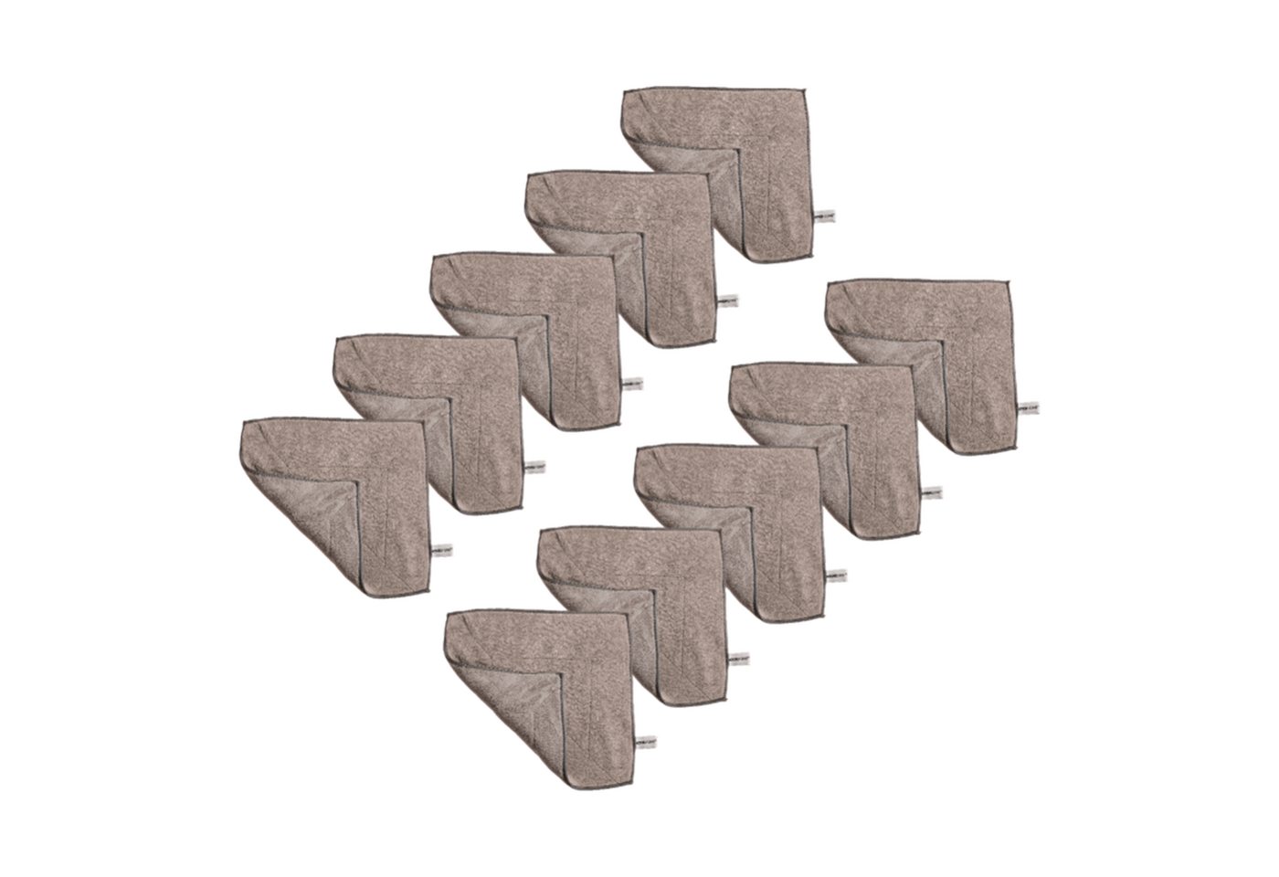 Kochblume Kochbesteck-Set Microfasertuch 30x30 cm 10-tlg. - Taupe von Kochblume