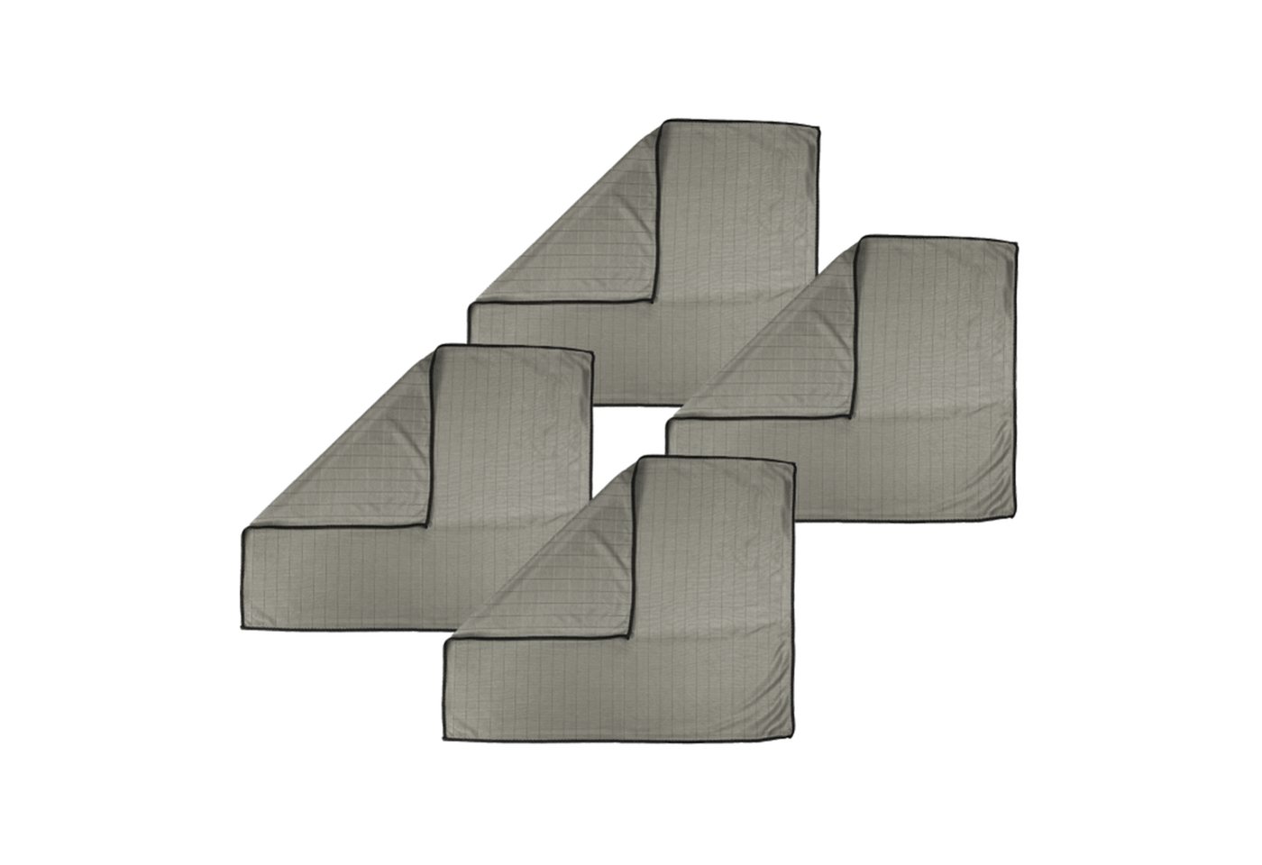 Kochblume Kochbesteck-Set Poliertuch 4-tlg. - taupe von Kochblume