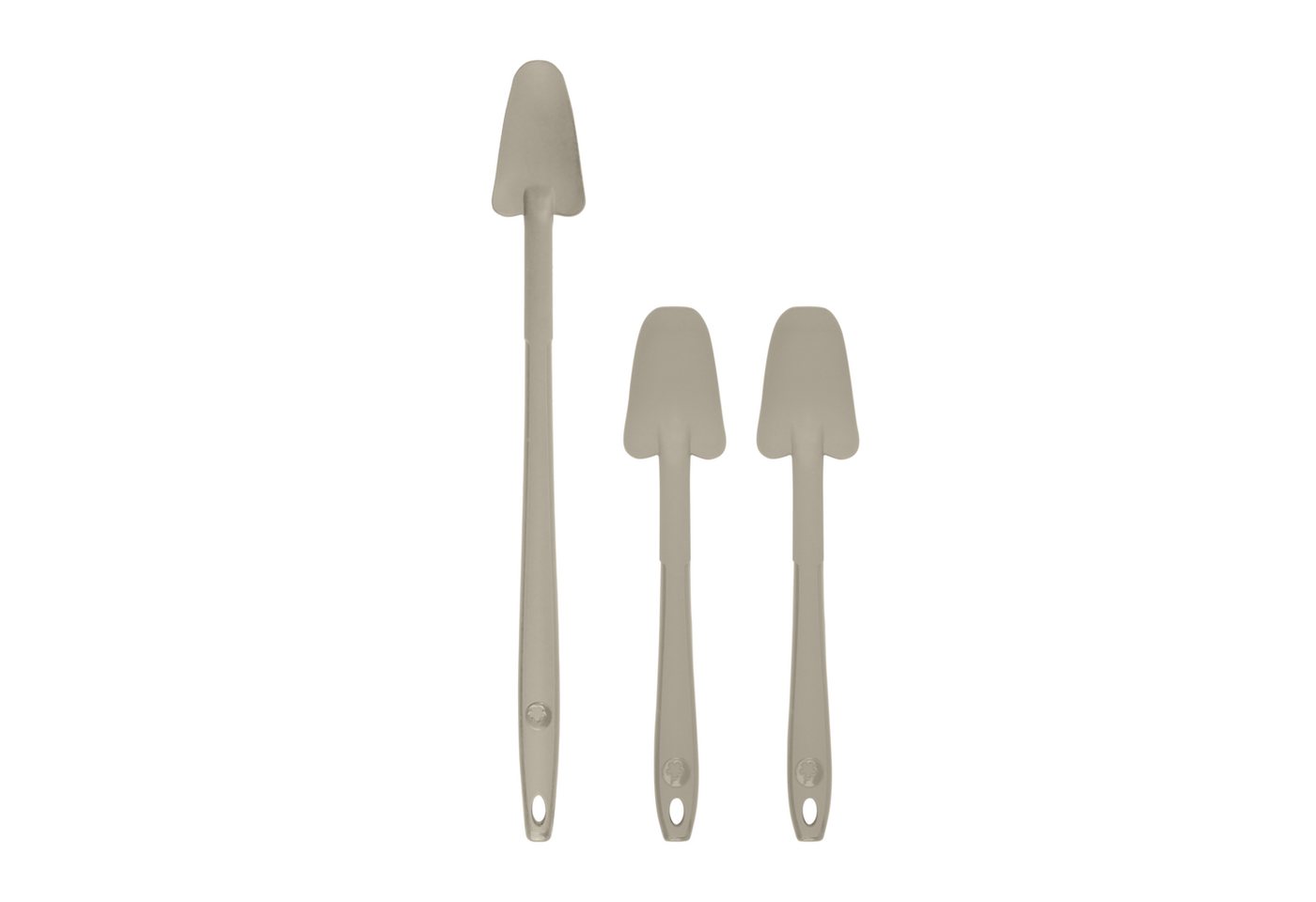 Kochblume Kochbesteck-Set Restelöffel- Set - 2x Restelöffel S + 1x Restelöffel L - taupe von Kochblume