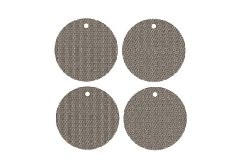 Kochblume Kochbesteck-Set Wabenuntersetzer rund - 4-tlg. - taupe von Kochblume