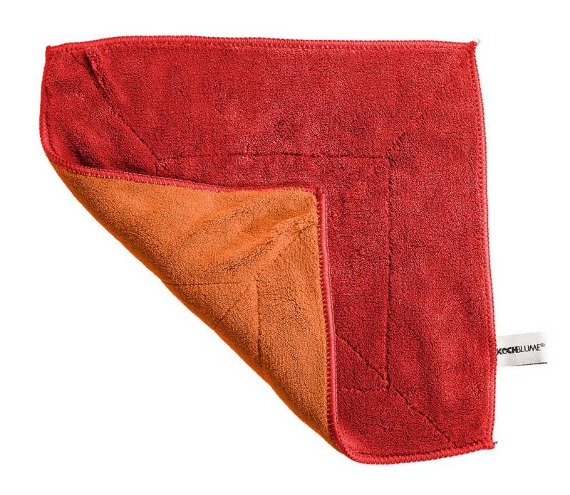 Kochblume Kochblume Microfasertuch in rot/orange 30 x 30cm Reinigungstücher von Kochblume