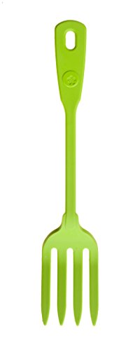 Kochblume Küchengabel | Premium-Silikon | Hitzebeständig | Spülmaschinenfest | 27cm | Farbe: limette von Kochblume