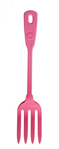 Kochblume Küchengabel | Premium-Silikon | Hitzebeständig | Spülmaschinenfest | 27cm | Farbe: pink von Kochblume