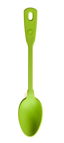 Kochblume Küchenlöffel | Premium-Silikon | Hitzebeständig | Spülmaschinenfest | 27cm | Farbe: limette von Kochblume