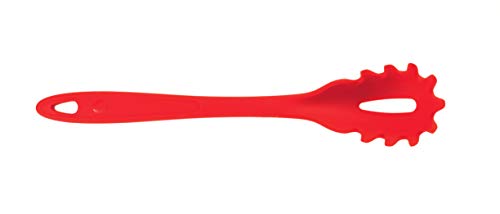 Kochblume Pastalöffel | Premium-Silikon | Hitzebeständig | Spülmaschinenfest | 30cm | Farbe: rot von Kochblume