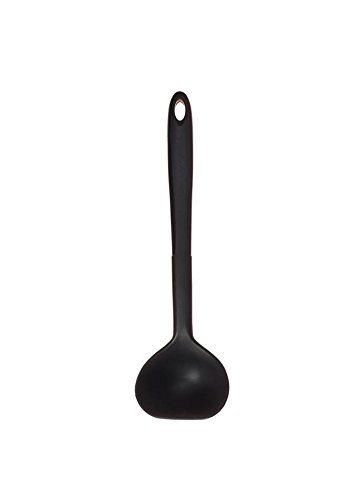 Kochblume Schöpfkelle S | Premium-Silikon | Hitzebeständig | Spülmaschinenfest | 26cm | Farbe: anthrazit von Kochblume